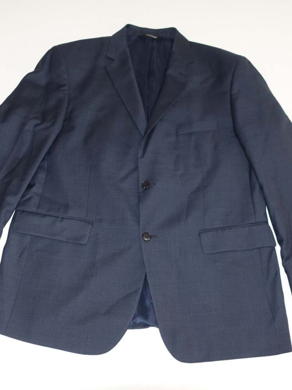 Jos. A. Bank Men's Tailored Fit Suit Jacket Size 44 Regular Navy Blue 100% Wool